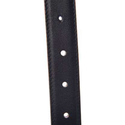 Gucci Moon Calfskin Interlocking G 25mm Belt 75 30 Black 4 of 6