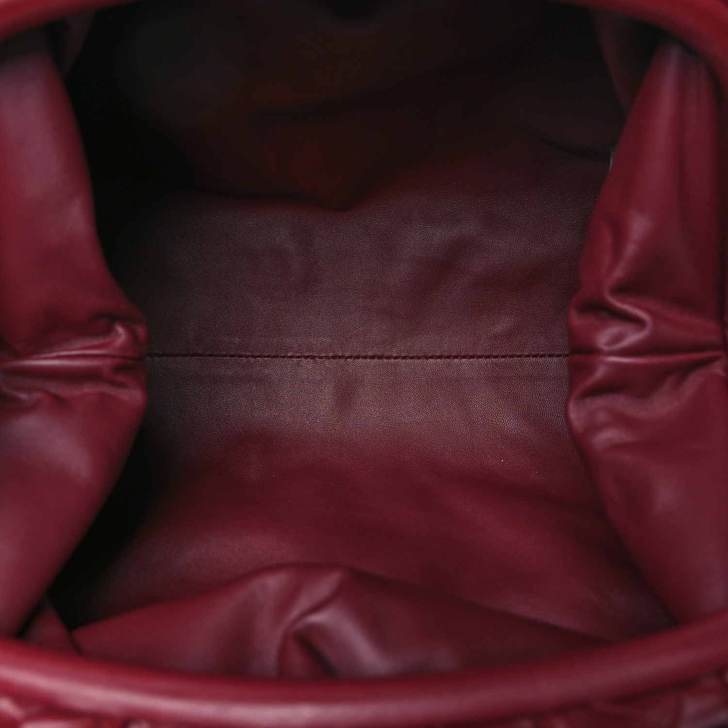 Bottega Veneta Nappa Maxi Intrecciato The Pouch Oversized Clutch Bordeaux 5 of 10