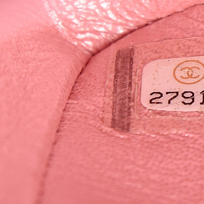 Chanel Iridescent Caviar Quilted Medium Double Flap Rose Pink 7 of 11