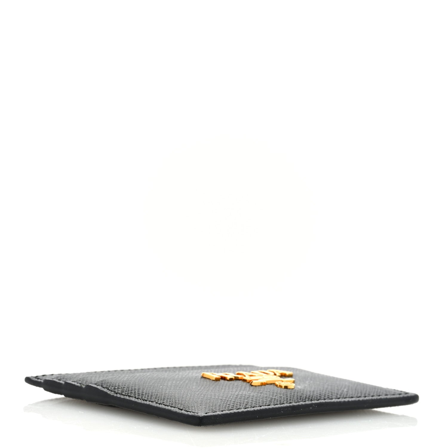 Prada Saffiano Metal Card Holder Black 4 of 6