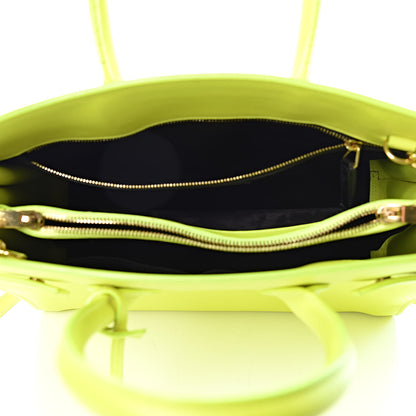 Saint Laurent Calfskin Small Sac De Jour Bag Neon Yellow 5 of 18