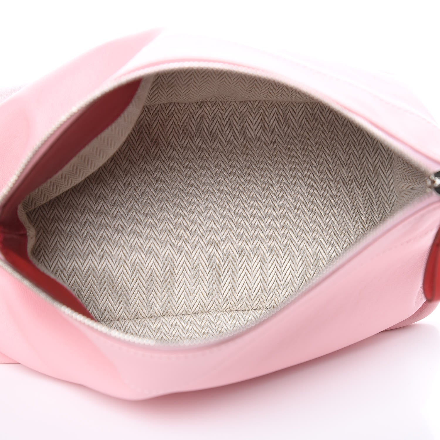 Hermes Lambskin Swift Tohubohu Pouch PM Rose Sakura Vermillion 5 of 10