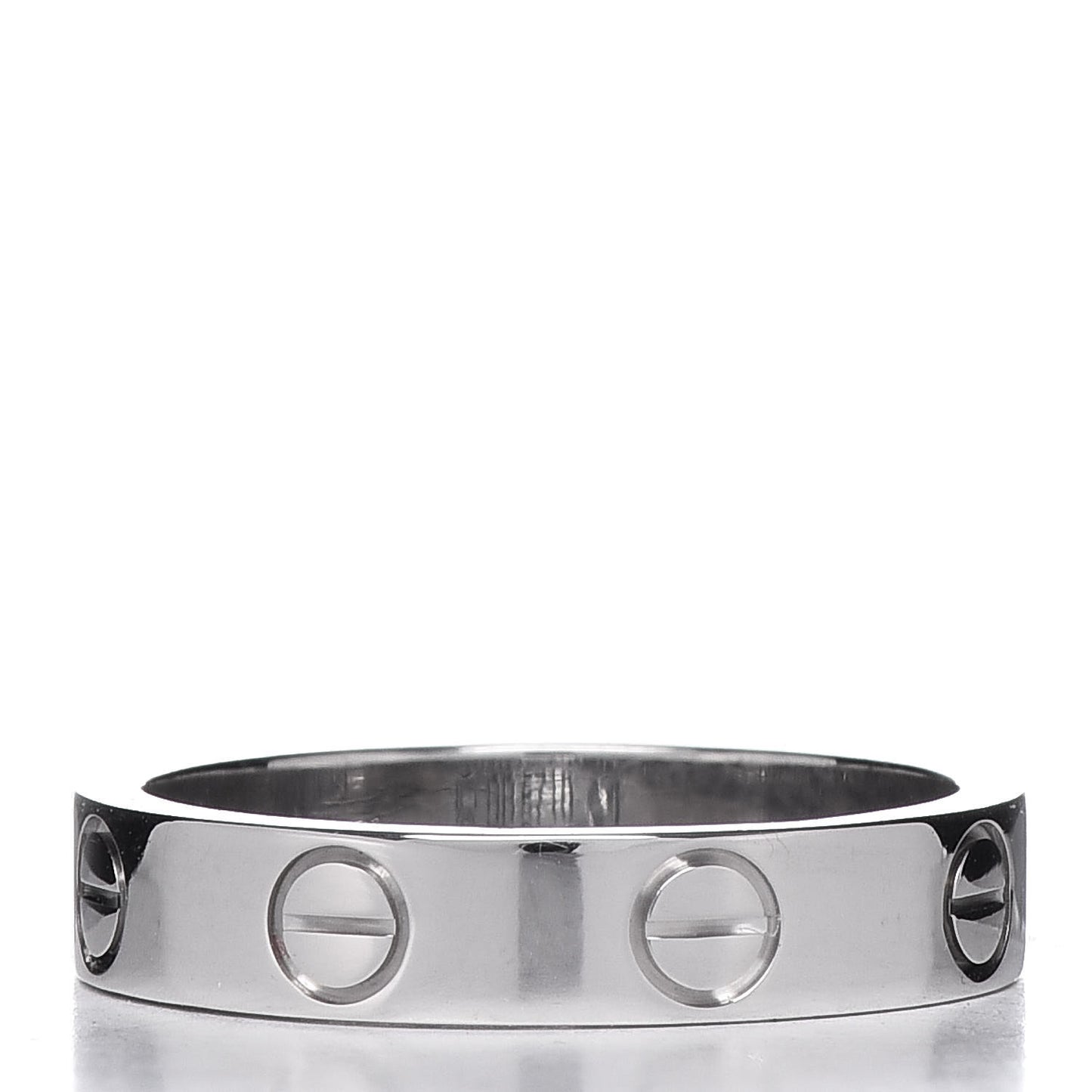 18K White Gold 3.5mm LOVE Wedding Band Ring 47 4