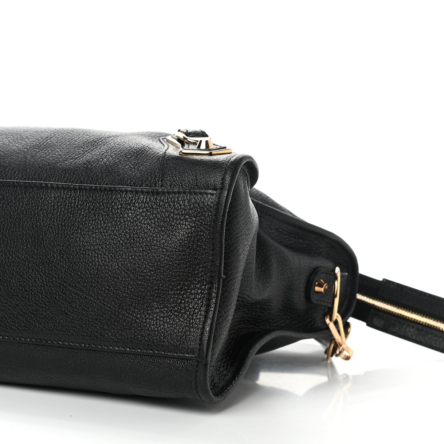 Chevre Gold Metallic Edge Hardware City Black