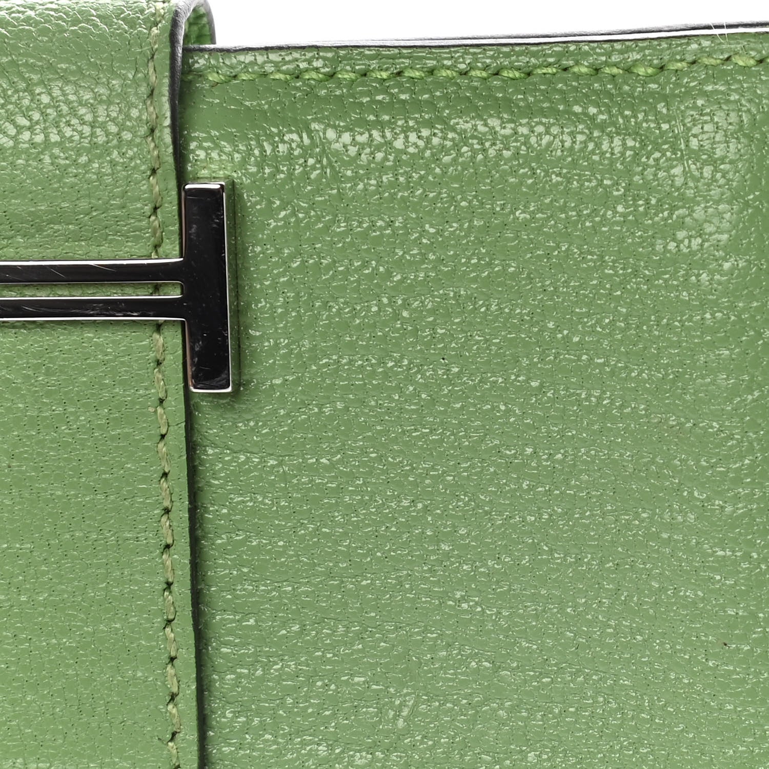 Hermes Chevre Mysore Mini Bearn Wallet Vert Criquet 15 of 16