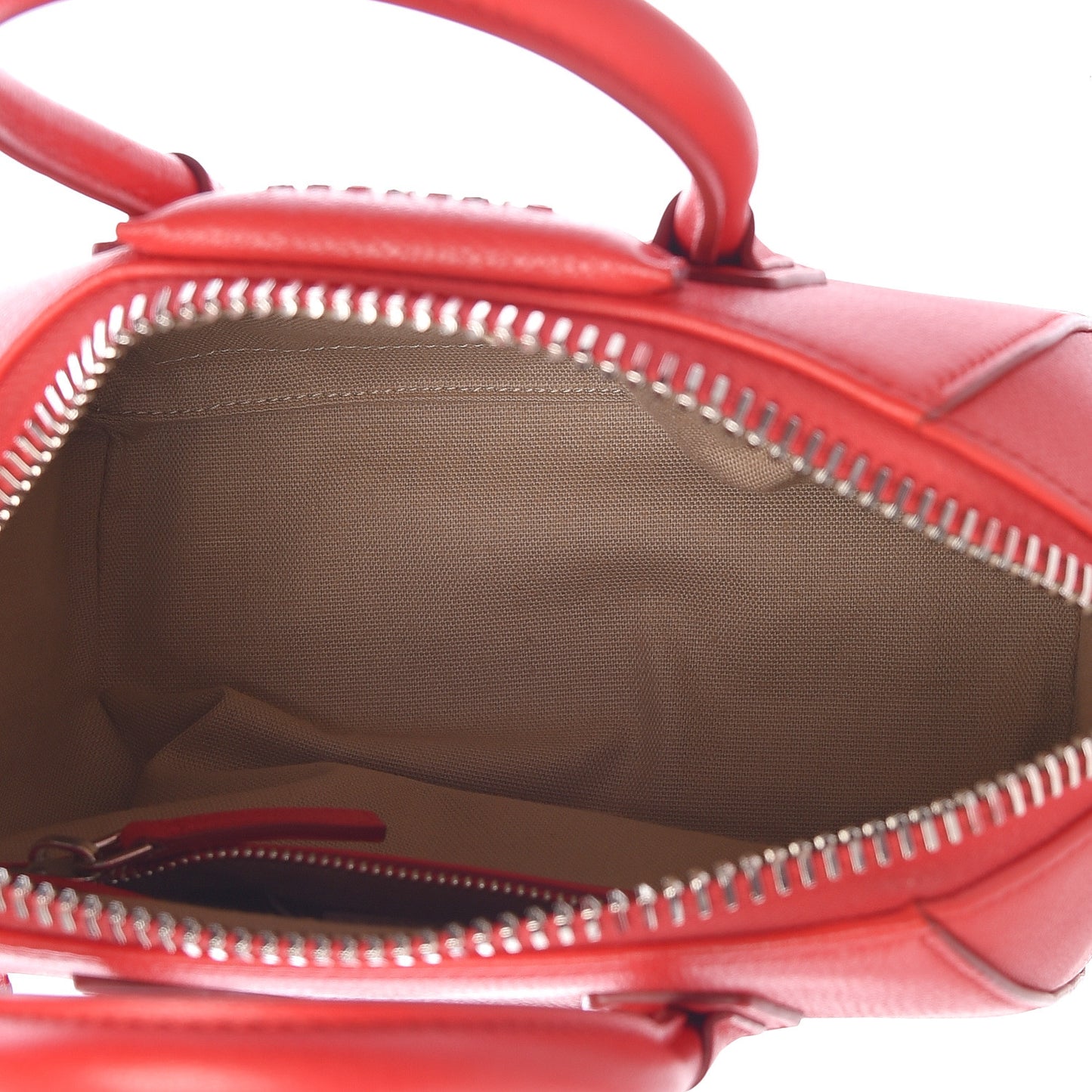 Sugar Goatskin Mini Antigona Medium Red