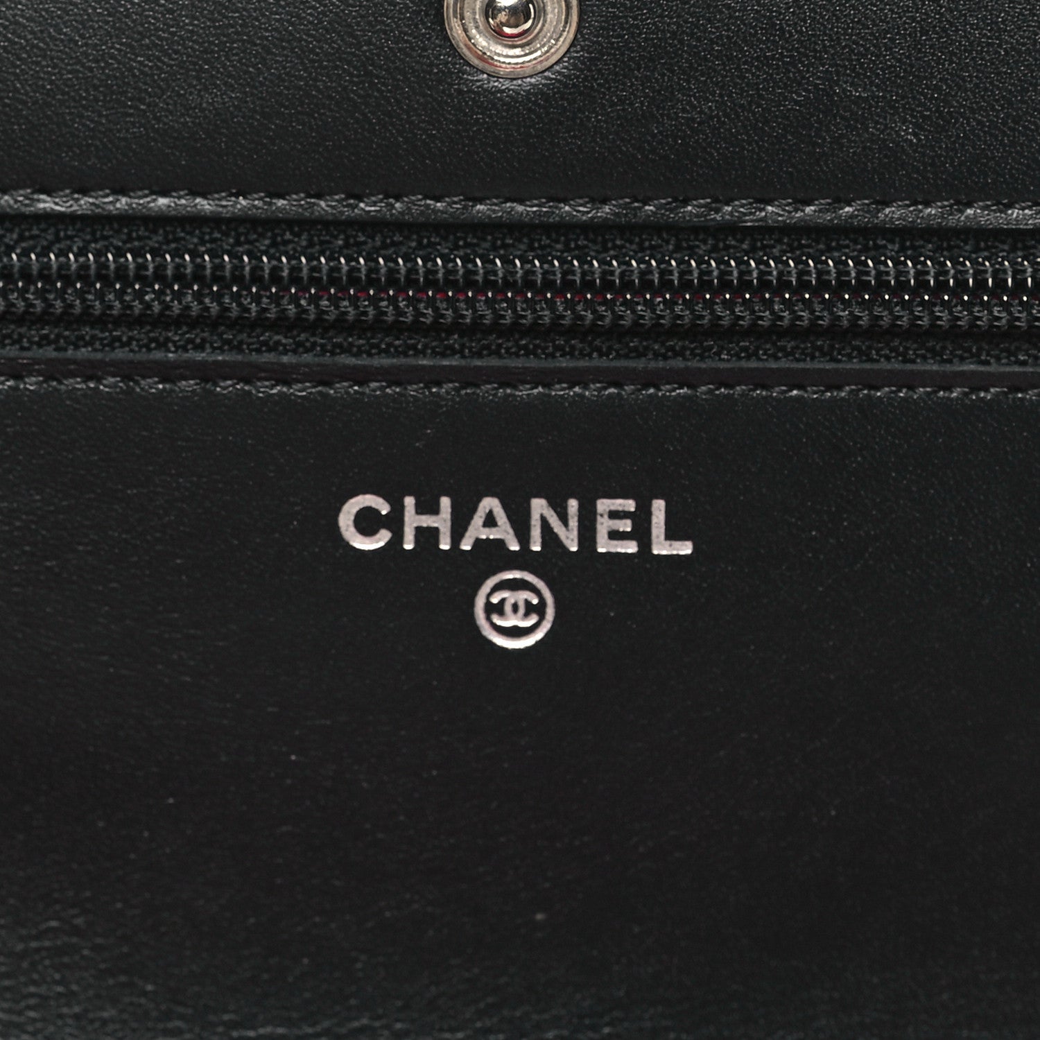 Chanel Calfskin Quilted Cambon Wallet on Chain WOC Black 6 of 12