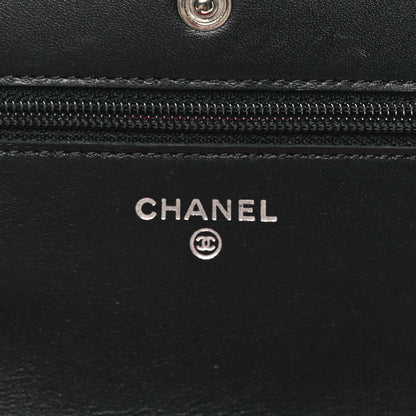 Chanel Calfskin Quilted Cambon Wallet on Chain WOC Black 6 of 12