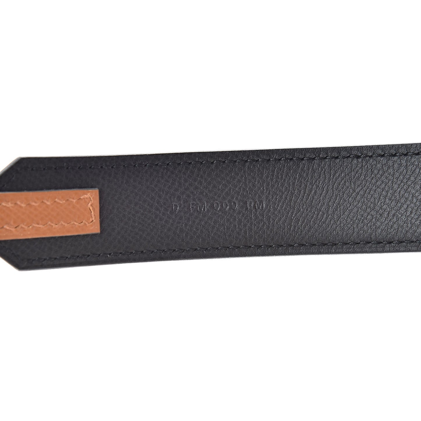 Epsom 30mm Tressage Au Galop Shoulder Strap Black Craie Gold