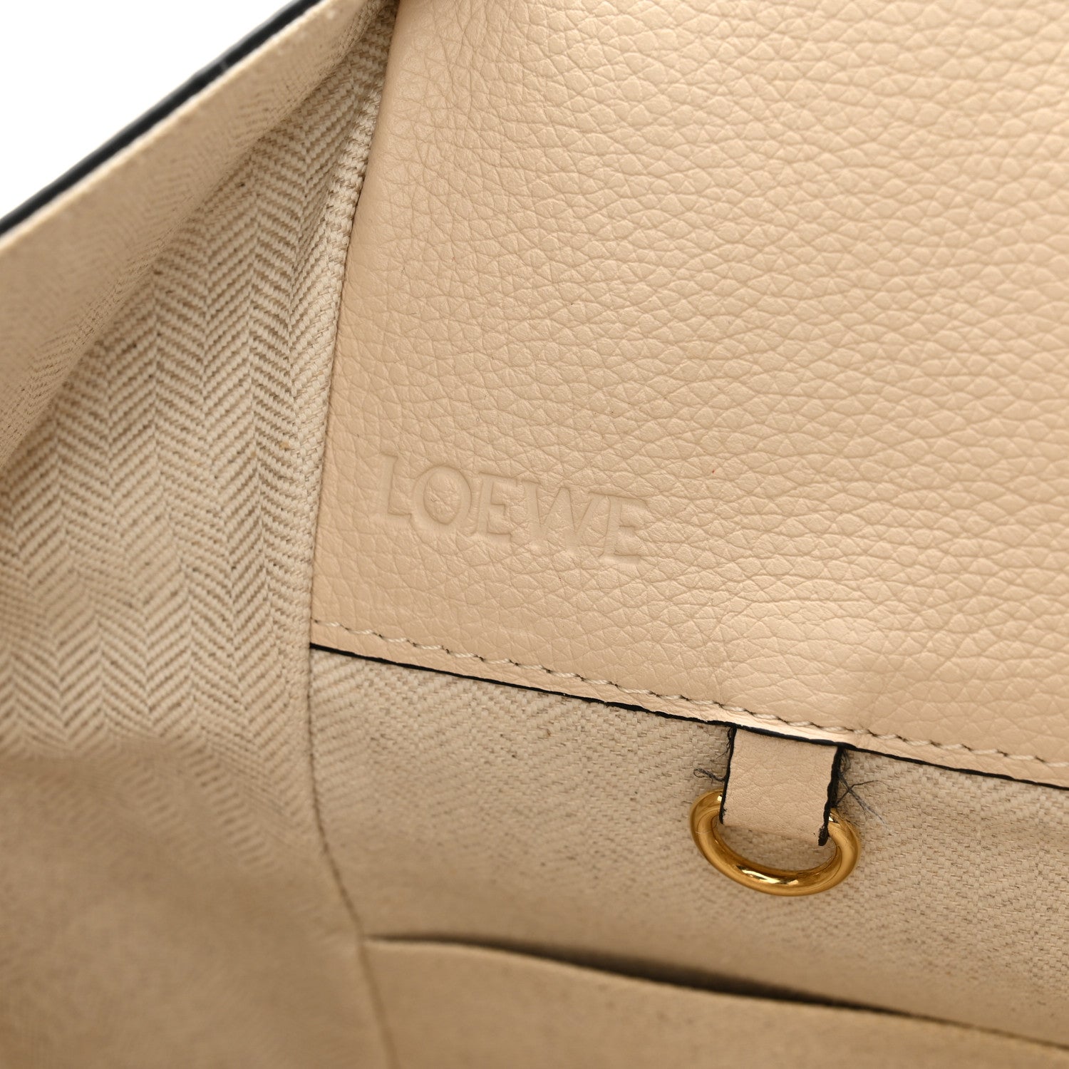 Loewe Grained Calfskin Small Hammock Shoulder Bag Sand 7 of 9