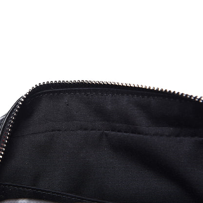 Saint Laurent Calfskin Crocodile Embossed Monogram Lou Camera Bag Black 11 of 11