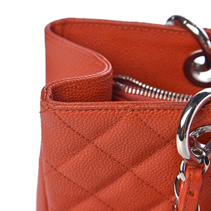 Chanel Caviar Quilted Grand Shopping Tote GST Orange 11 of 19