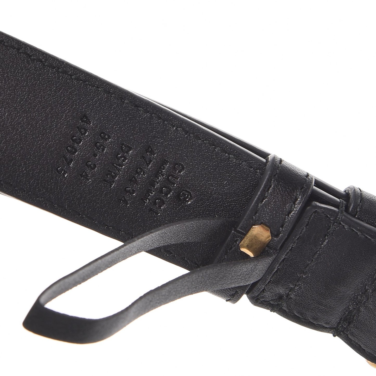 Calfskin Matelasse GG Marmont Belt Bag 85 34 Black