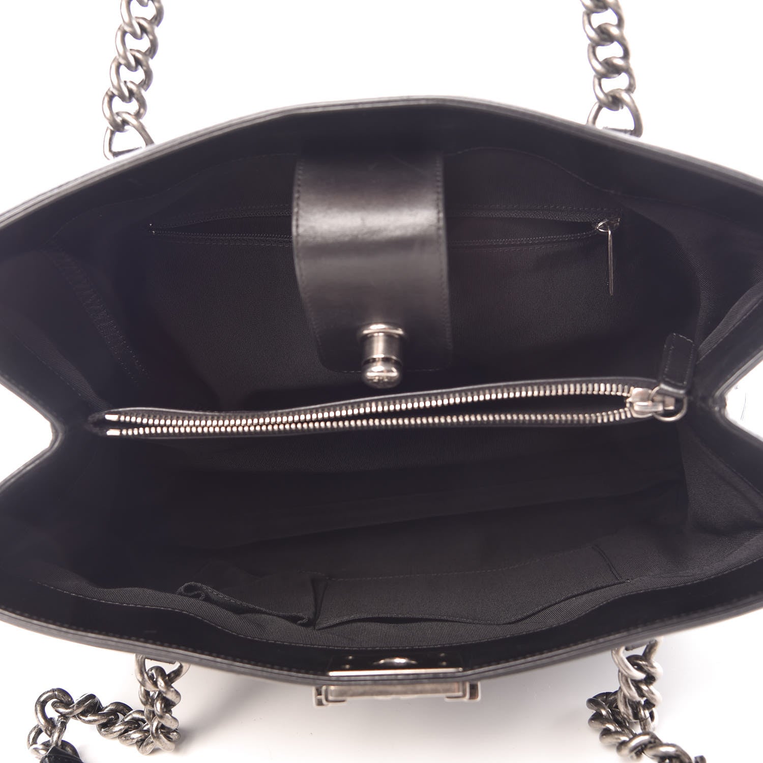 Chanel Glazed Calfskin Boy Tote Black 5 of 20