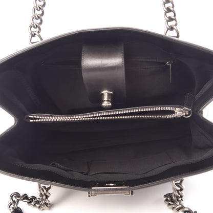 Chanel Glazed Calfskin Boy Tote Black 5 of 20