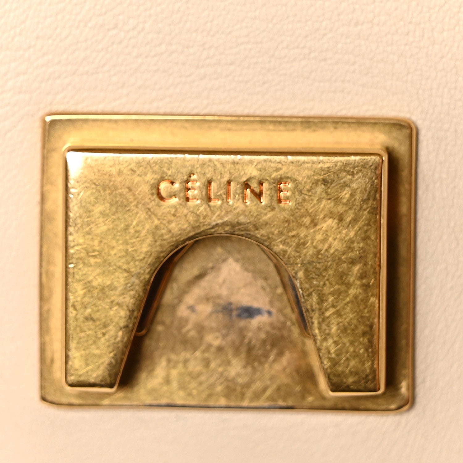Celine Shiny Smooth Calfskin Medium Frame Shoulder Bag Grege Storm 6 of 10