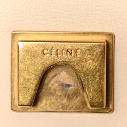 Celine Shiny Smooth Calfskin Medium Frame Shoulder Bag Grege Storm 6 of 10