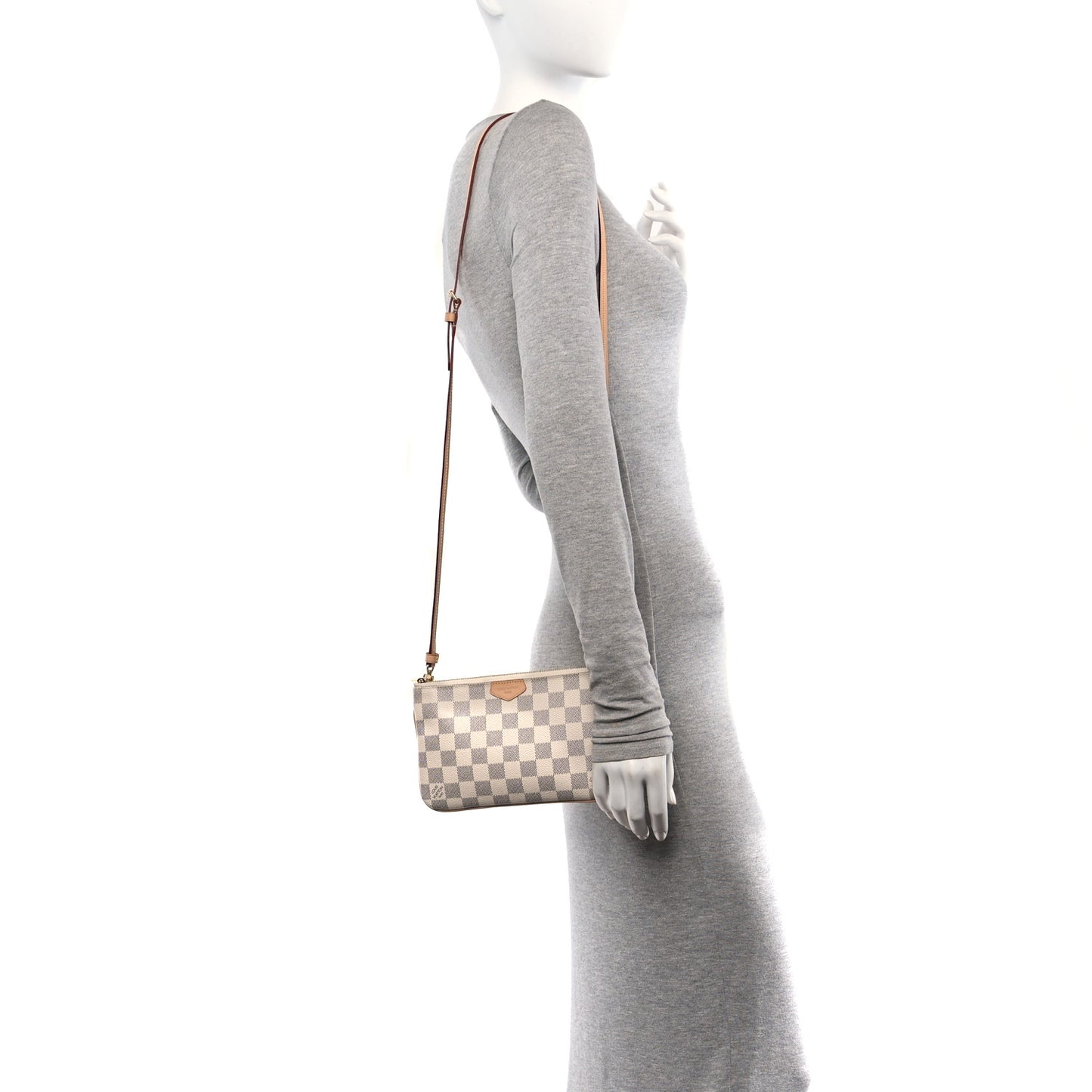 Damier Azur Double Zip Pochette