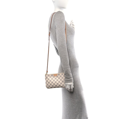 Louis Vuitton Damier Azur Double Zip Pochette 2 of 10