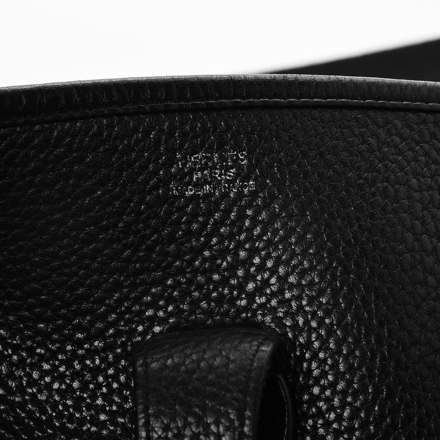 Hermes Taurillon Clemence Evelyne III GM Black 6 of 7