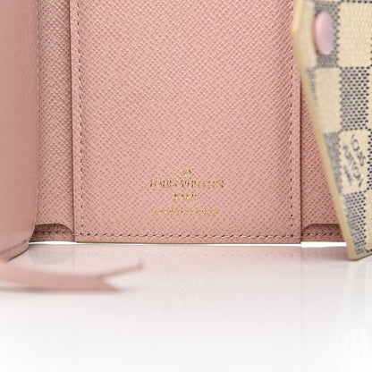 Louis Vuitton Damier Azur Victorine Wallet Rose Ballerine 6 of 7