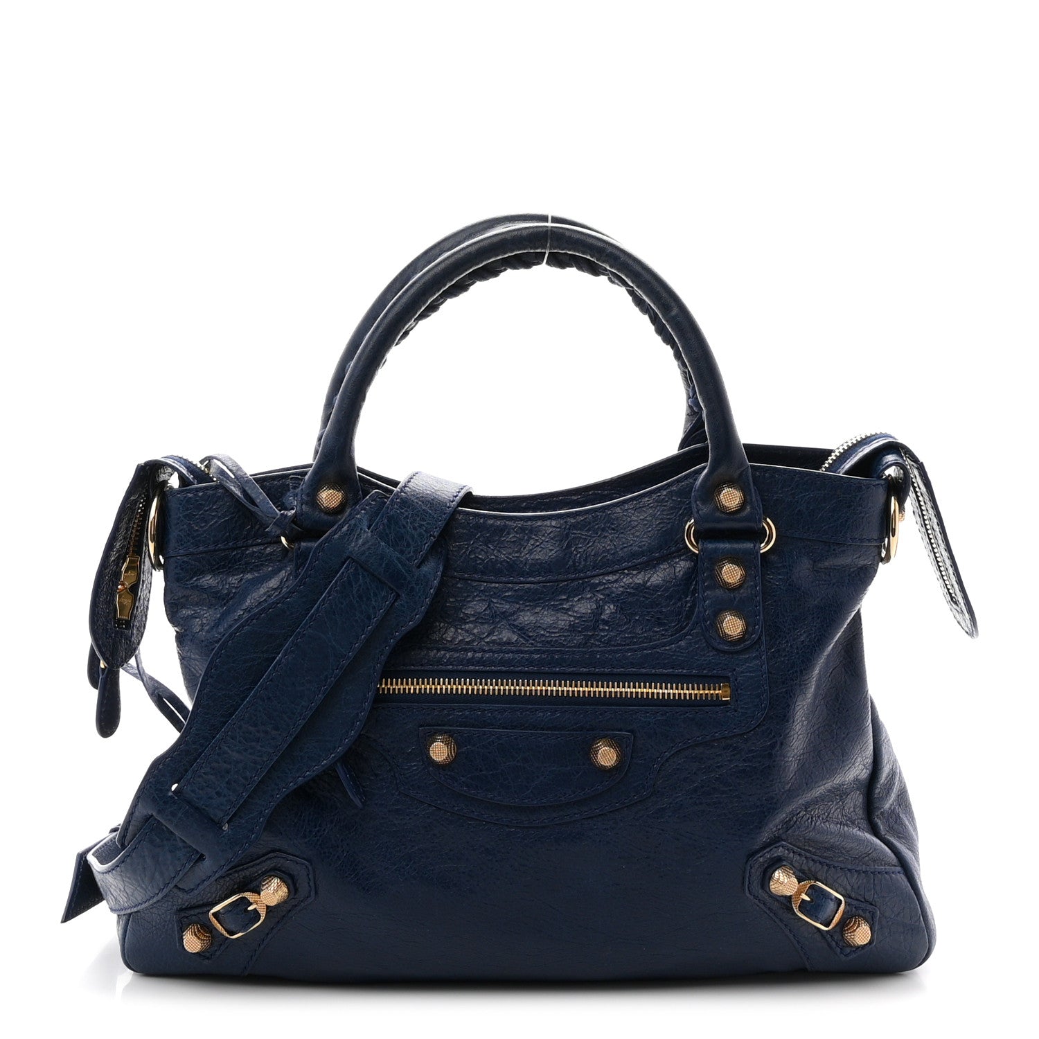 Balenciaga Agneau Giant 12 Gold Hardware Town Bleu Mineral 1 of 11