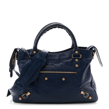 Balenciaga Agneau Giant 12 Gold Hardware Town Bleu Mineral 1 of 11