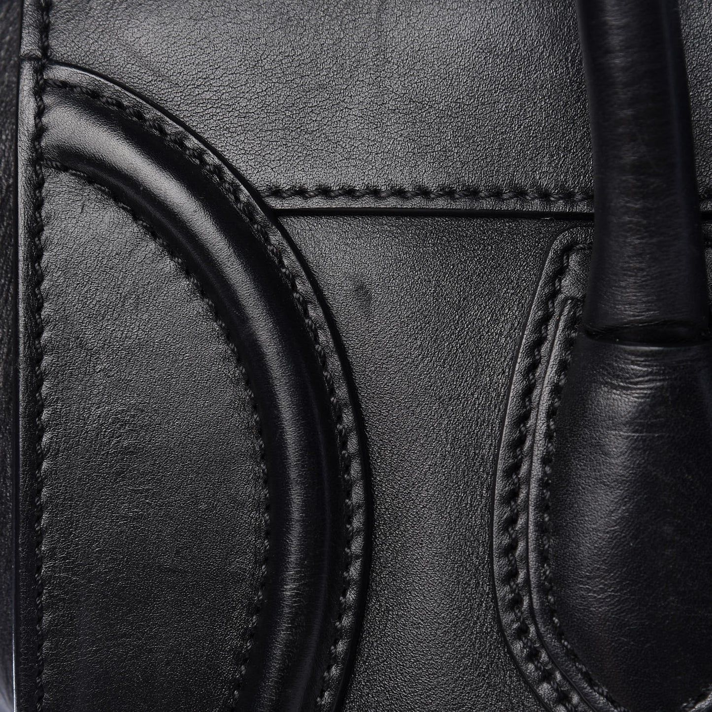 Smooth Calfskin Mini Luggage Black