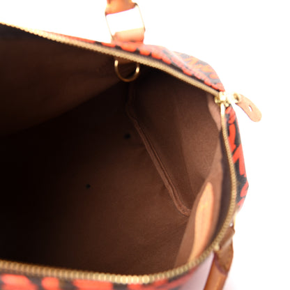 Louis Vuitton Monogram Graffiti Speedy 30 Orange 8 of 14