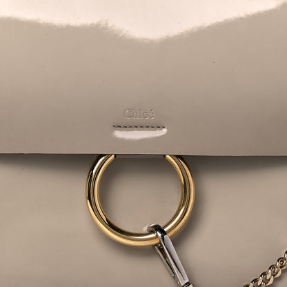 Chloe Patent Calfskin Medium Faye Shoulder Bag Motty Grey 7 of 13