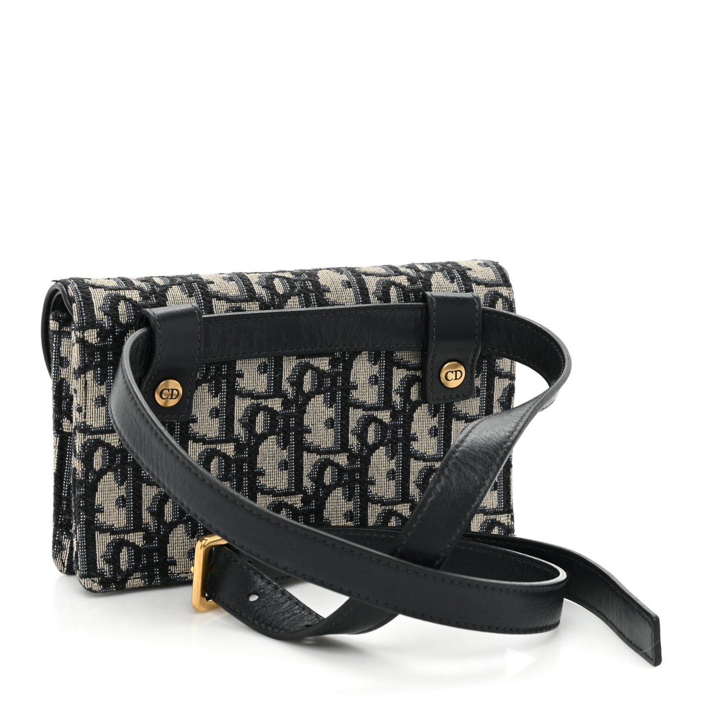 Oblique Saddle Belt Bag Blue