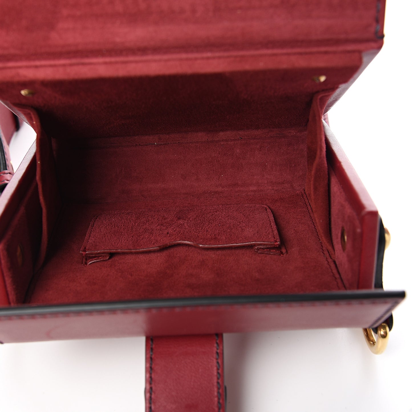 Lambskin Dioraddict Lockbox Red