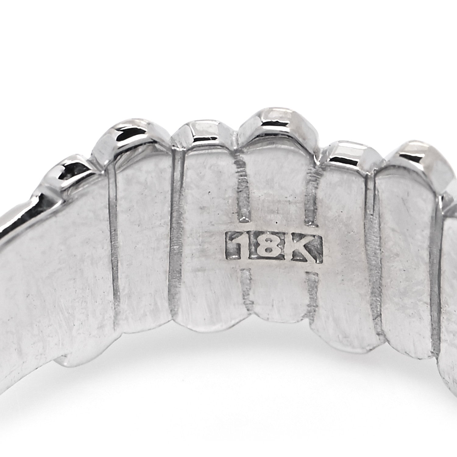Suzanne Kalan 18K White Gold Diamond Fireworks Ring 56 7.5 10 of 10