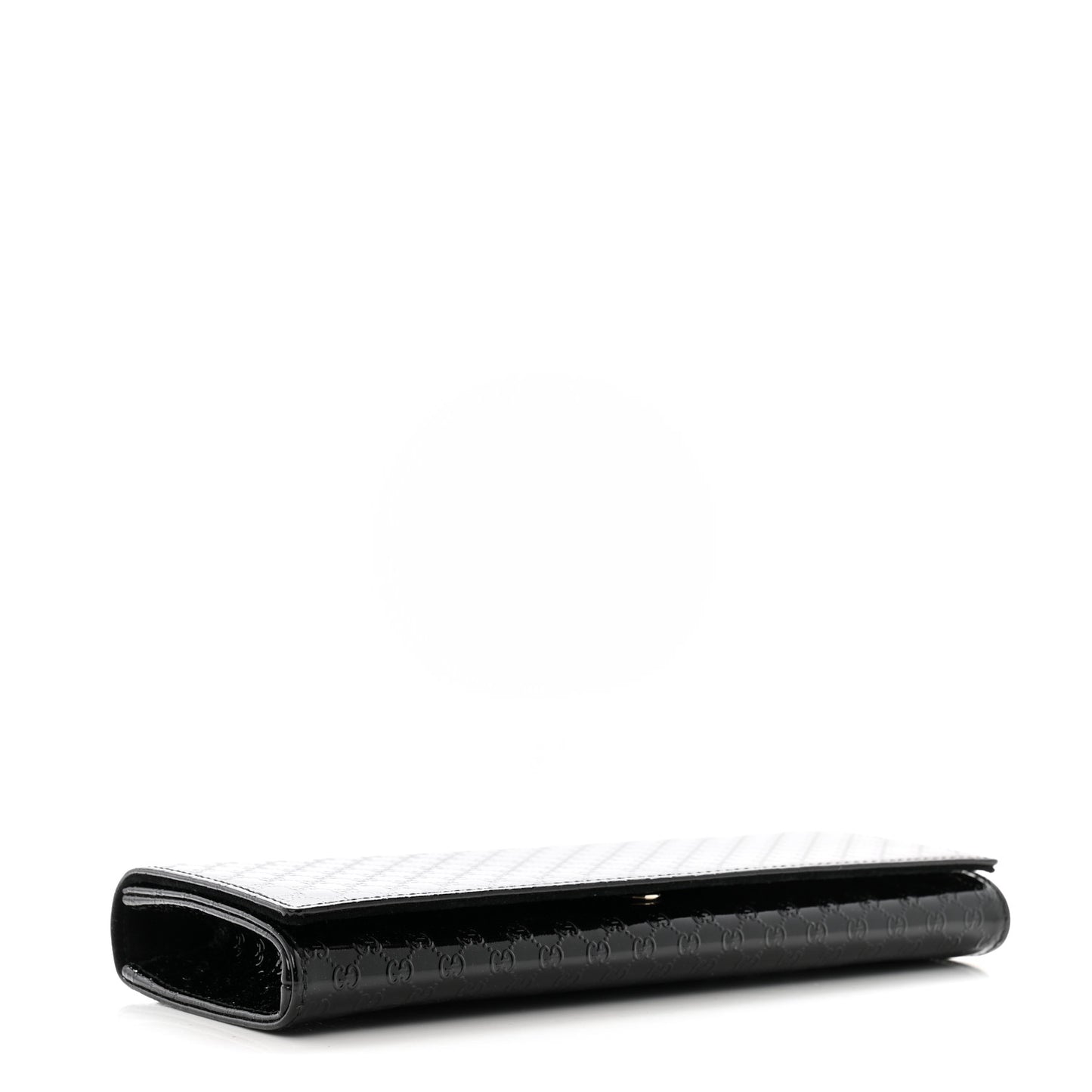 Patent Microguccissima Small Broadway Clutch Black