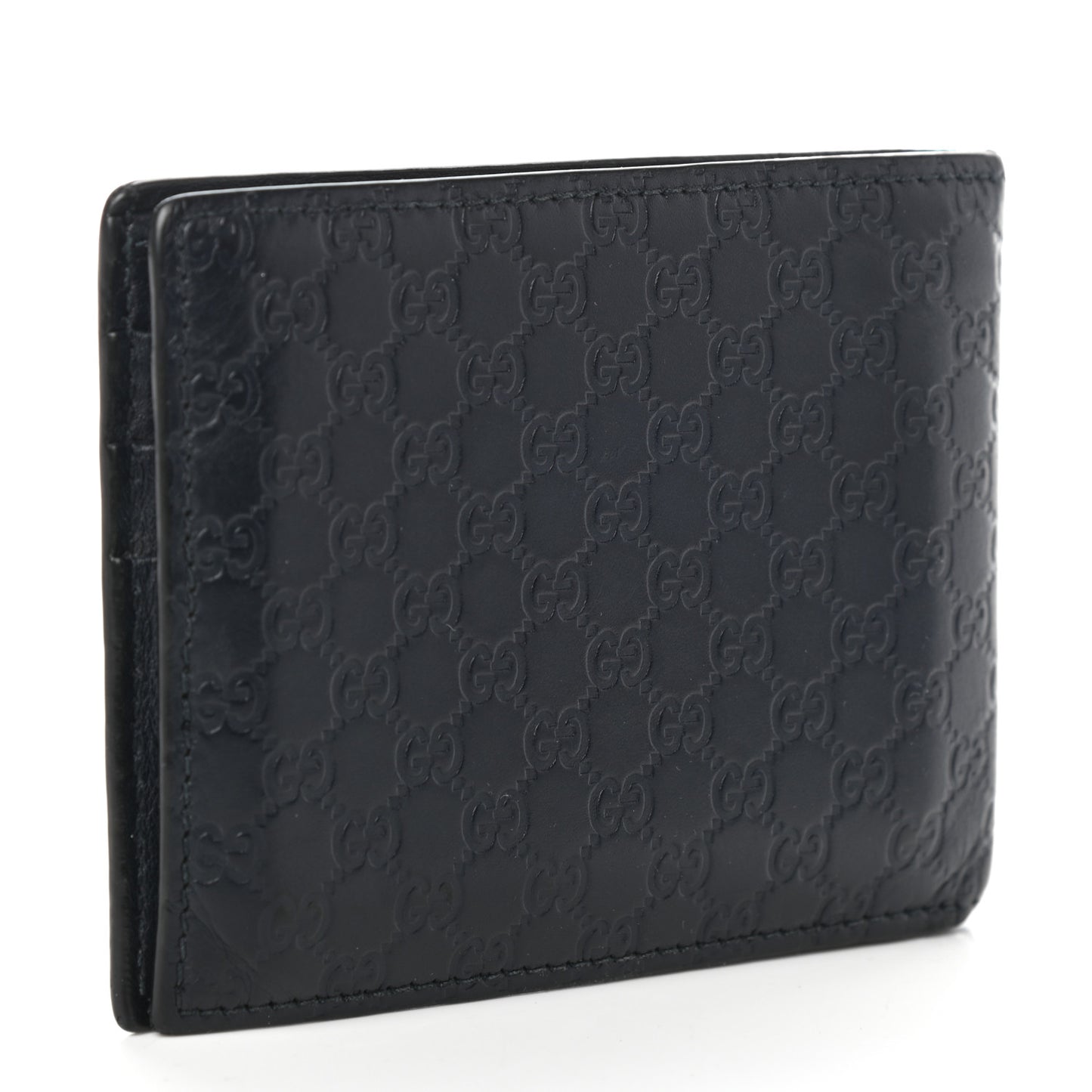 Microguccissima Bi-Fold Wallet Black