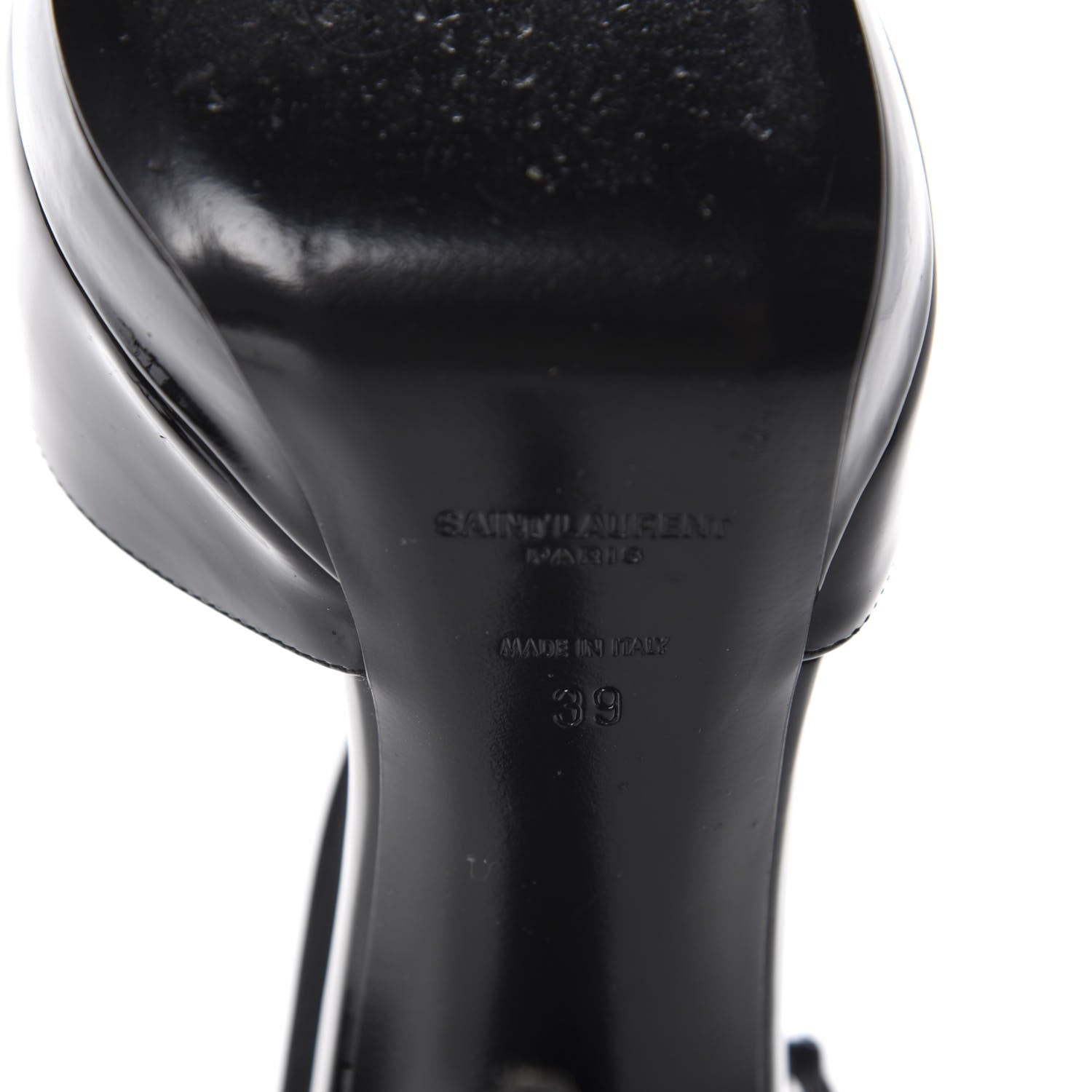 Saint Laurent Patent Zizi D'Orsay Pump 39 Black 7 of 10
