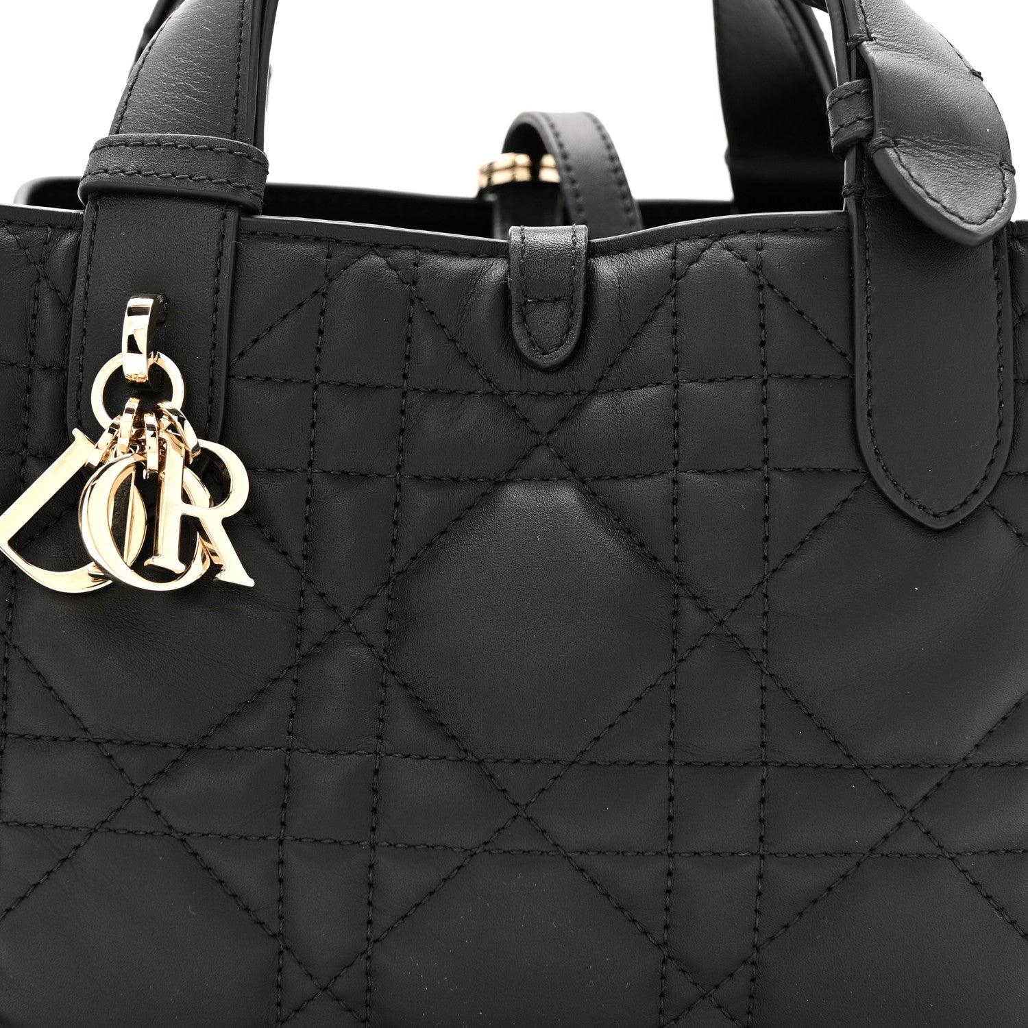 Christian Dior Calfskin Macrocannage Small Toujours  Black 9 of 13