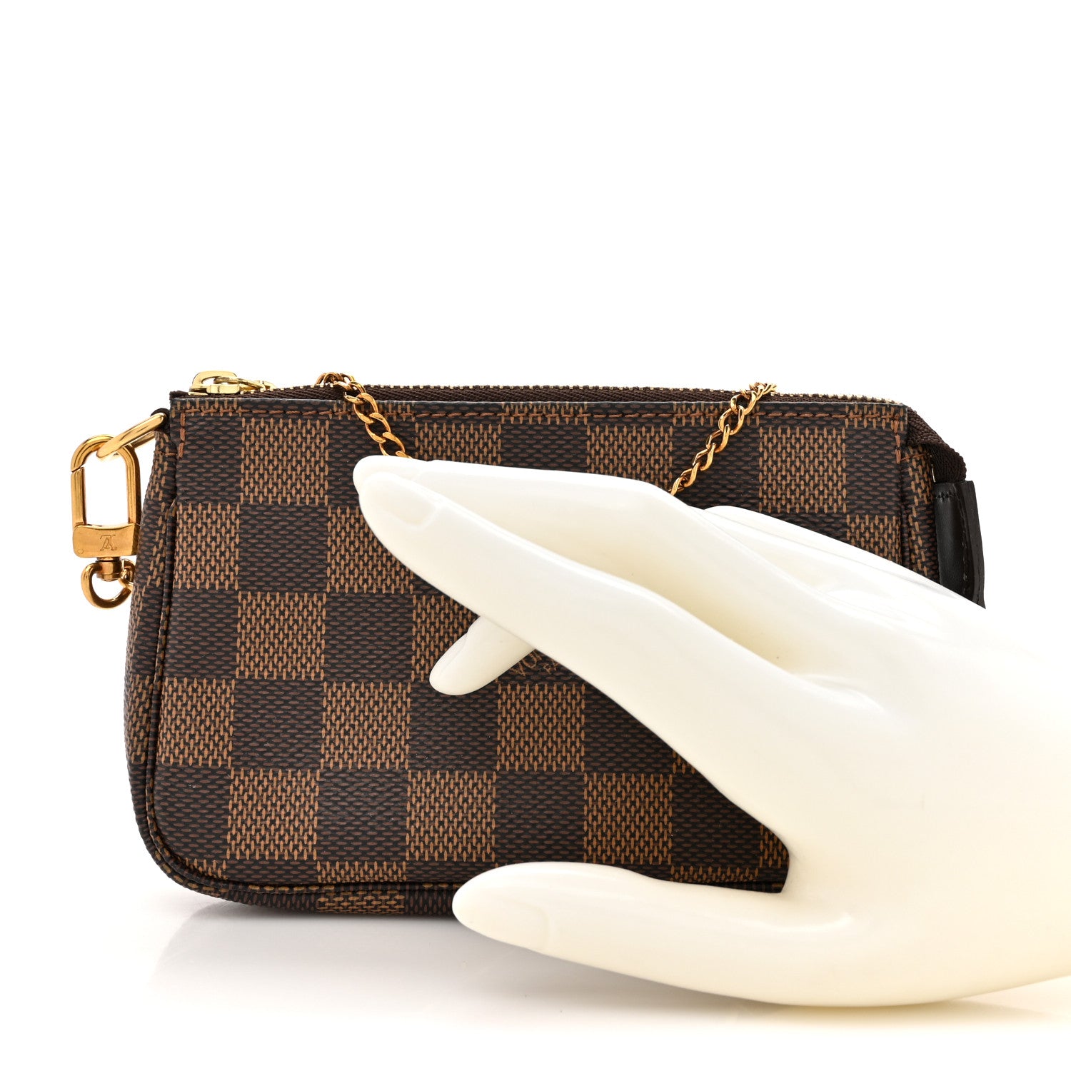 Louis Vuitton Damier Ebene Mini Pochette Accessories 2 of 10