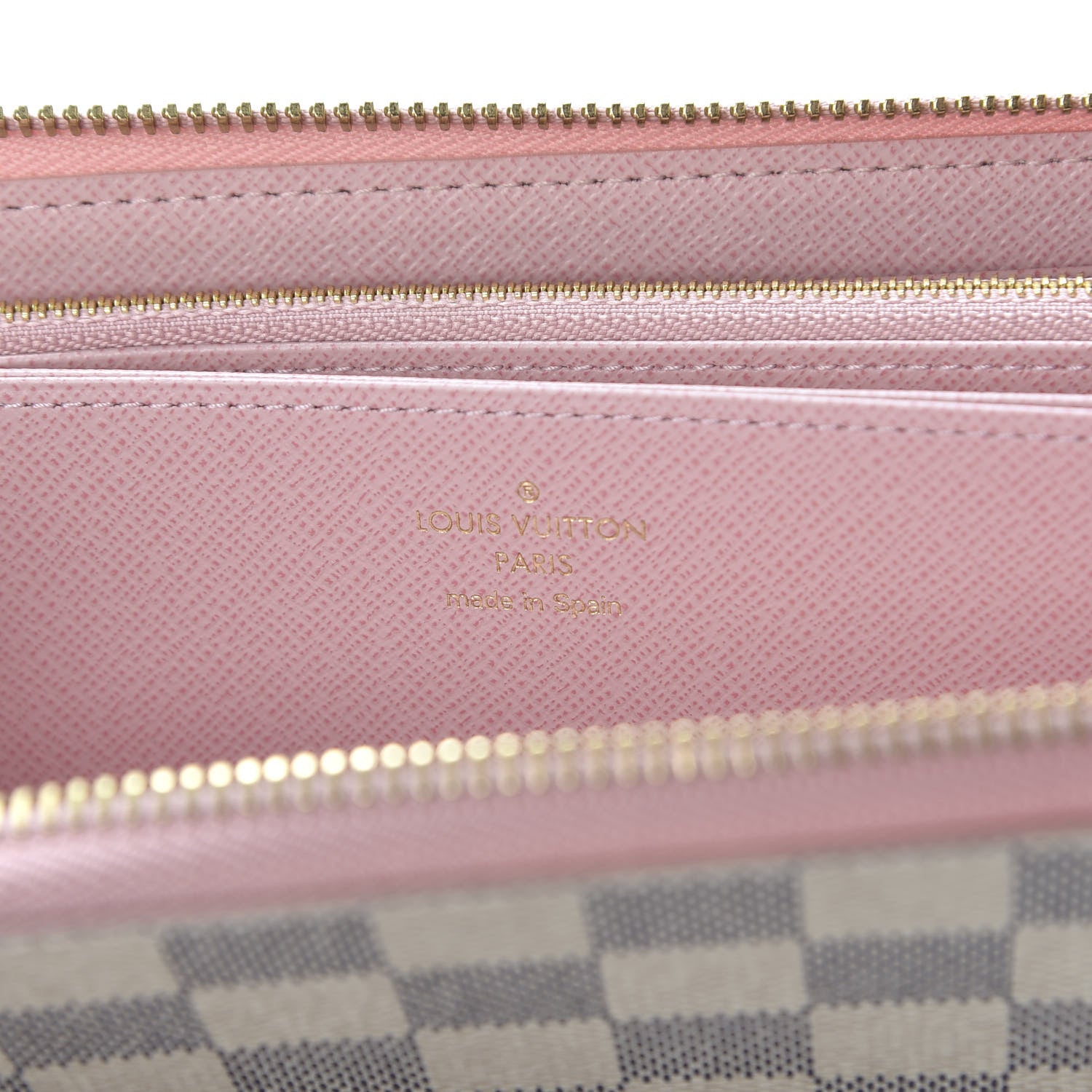 Louis Vuitton Damier Azur Zippy Wallet Rose Ballerine 5 of 8