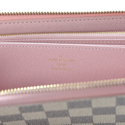 Louis Vuitton Damier Azur Zippy Wallet Rose Ballerine 5 of 8