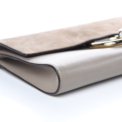 Chloe Suede Calfskin Faye Clutch Motty Grey 9 of 12