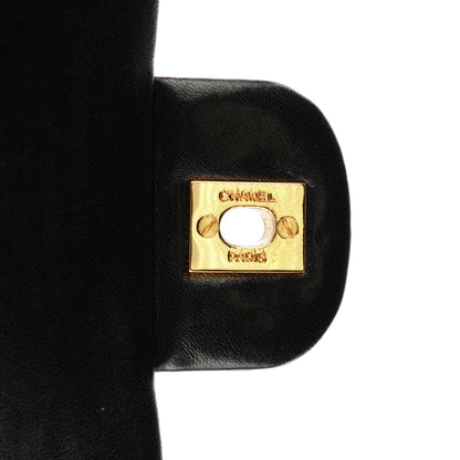 Chanel Lambskin Quilted Medium Double Flap Black 5 of 9