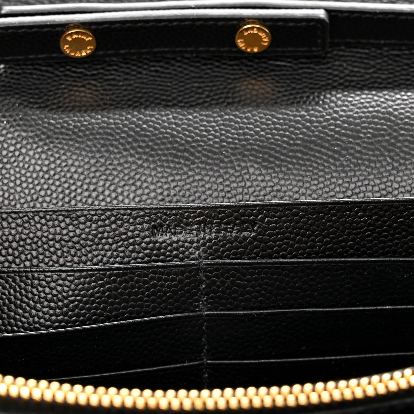 Grain De Poudre Monogram Chain Wallet Black
