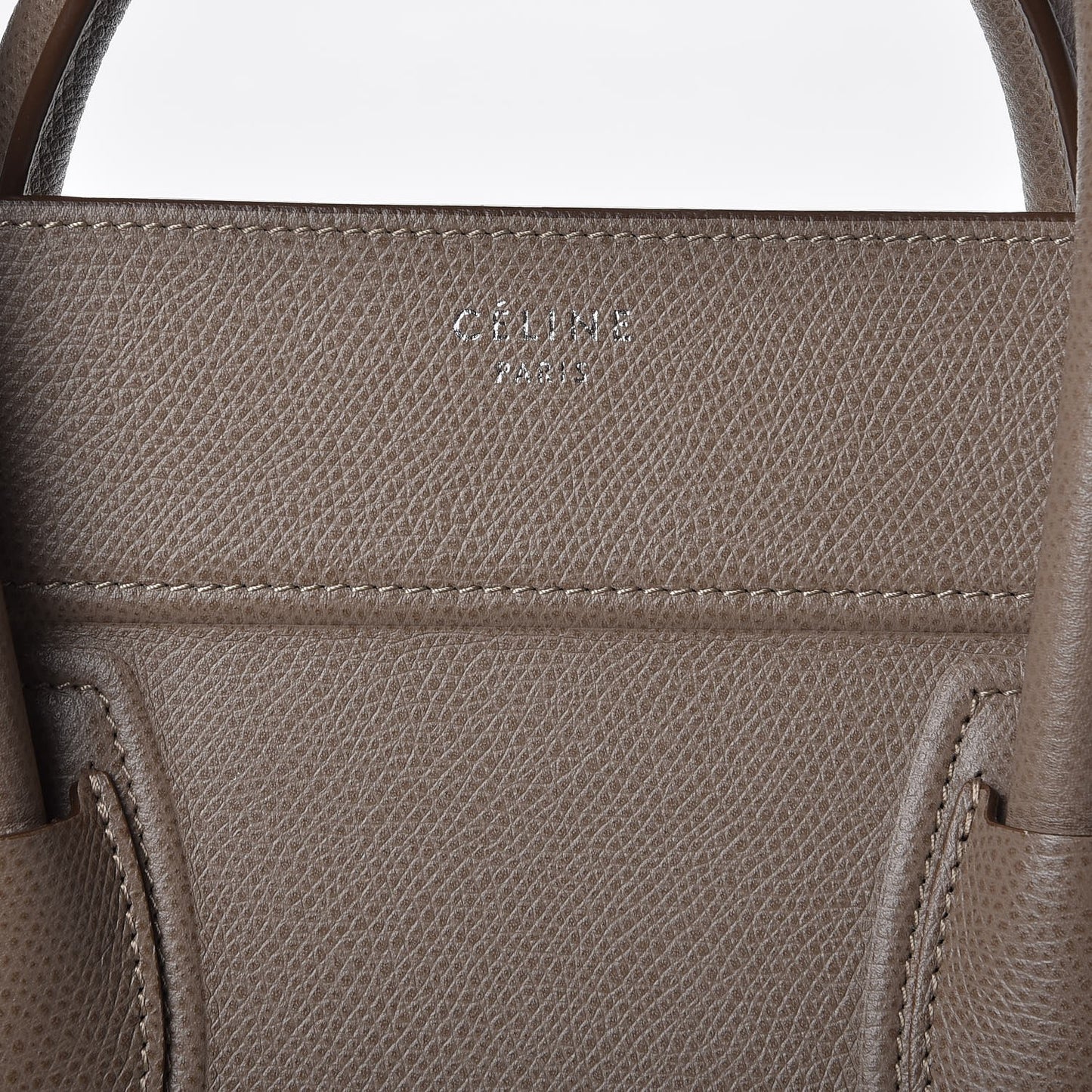 Grained Calfskin Medium Phantom Luggage Taupe
