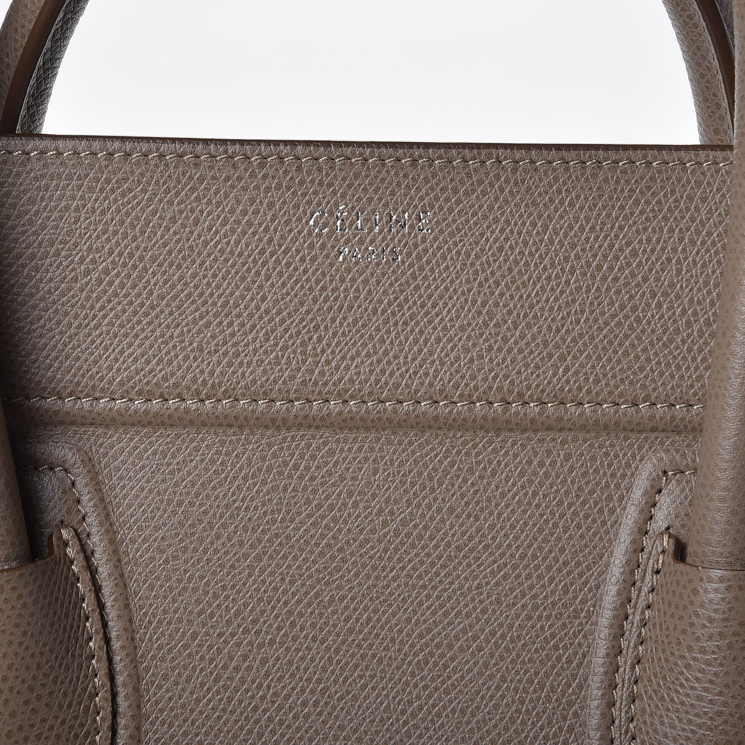 Celine Grained Calfskin Medium Phantom Luggage Taupe 6 of 10