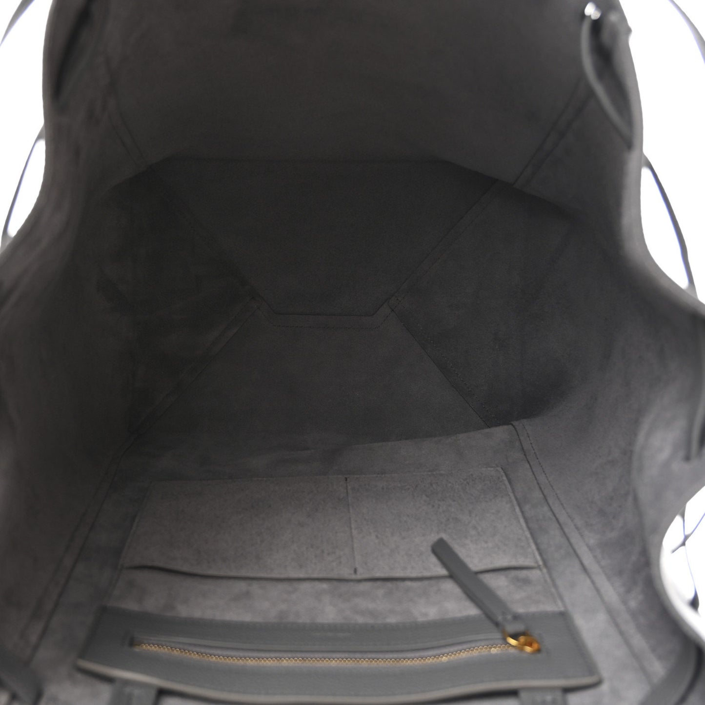 Soft Grained Calfskin Medium Belt Cabas Phantom Grey