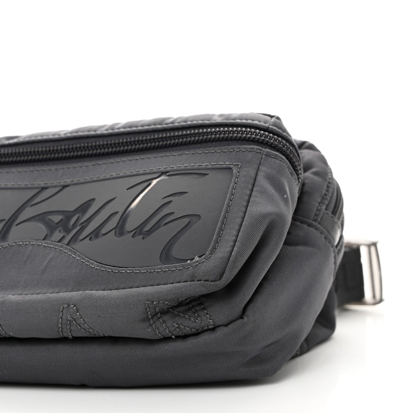 Nylon Loubideal Sneaker Sole Belt Bag Grey