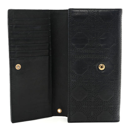 Christian Dior Calfskin Cannage Lady Dior Rendezvous Wallet Black 5 of 8