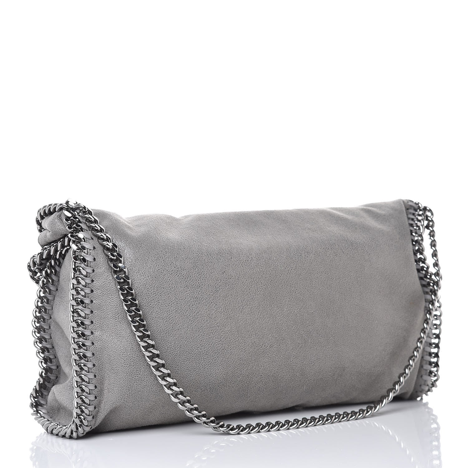 Stella McCartney Shaggy Deer Falabella Fold Over Tote Grey 4 of 7