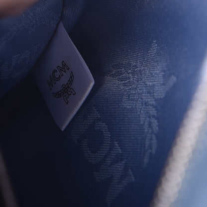 MCM Visetos Mini Camera Crossbody Bag Denim 8 of 9